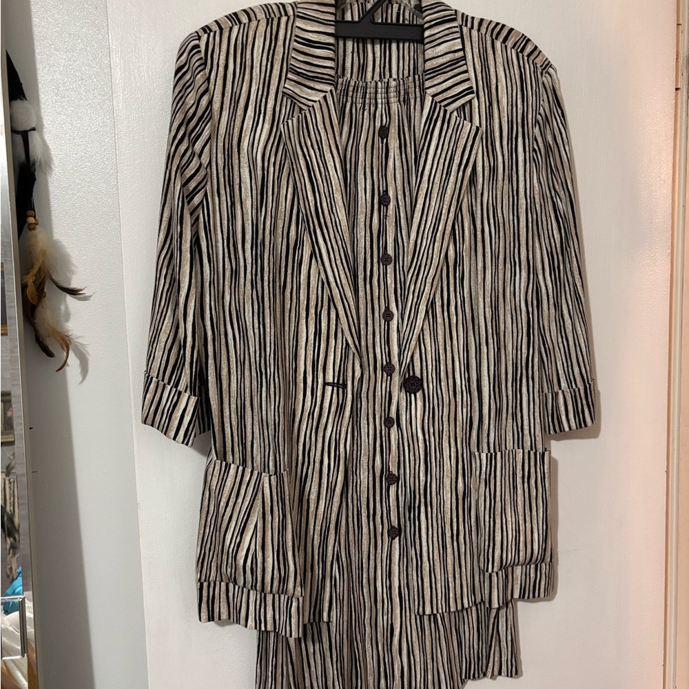 Southern Lady Black and White Blazer Statement Piece